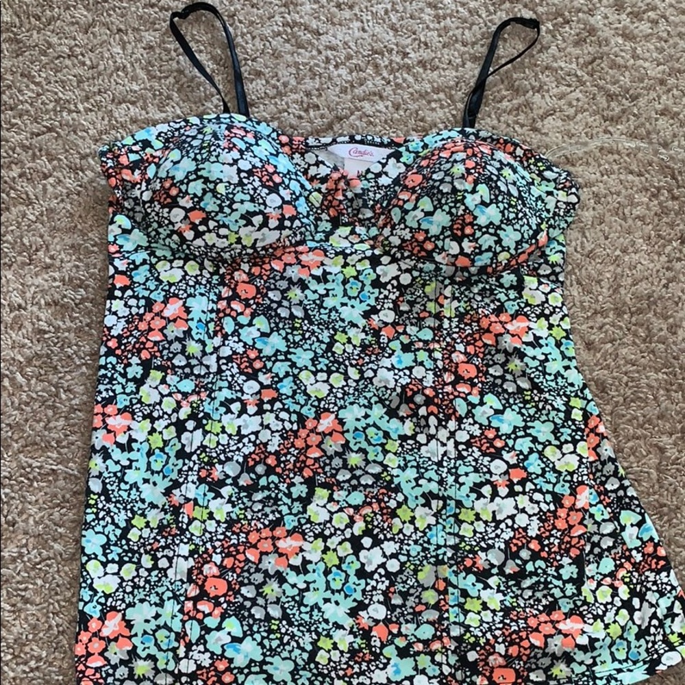 Candies Floral Mixed Color Tank Top !!